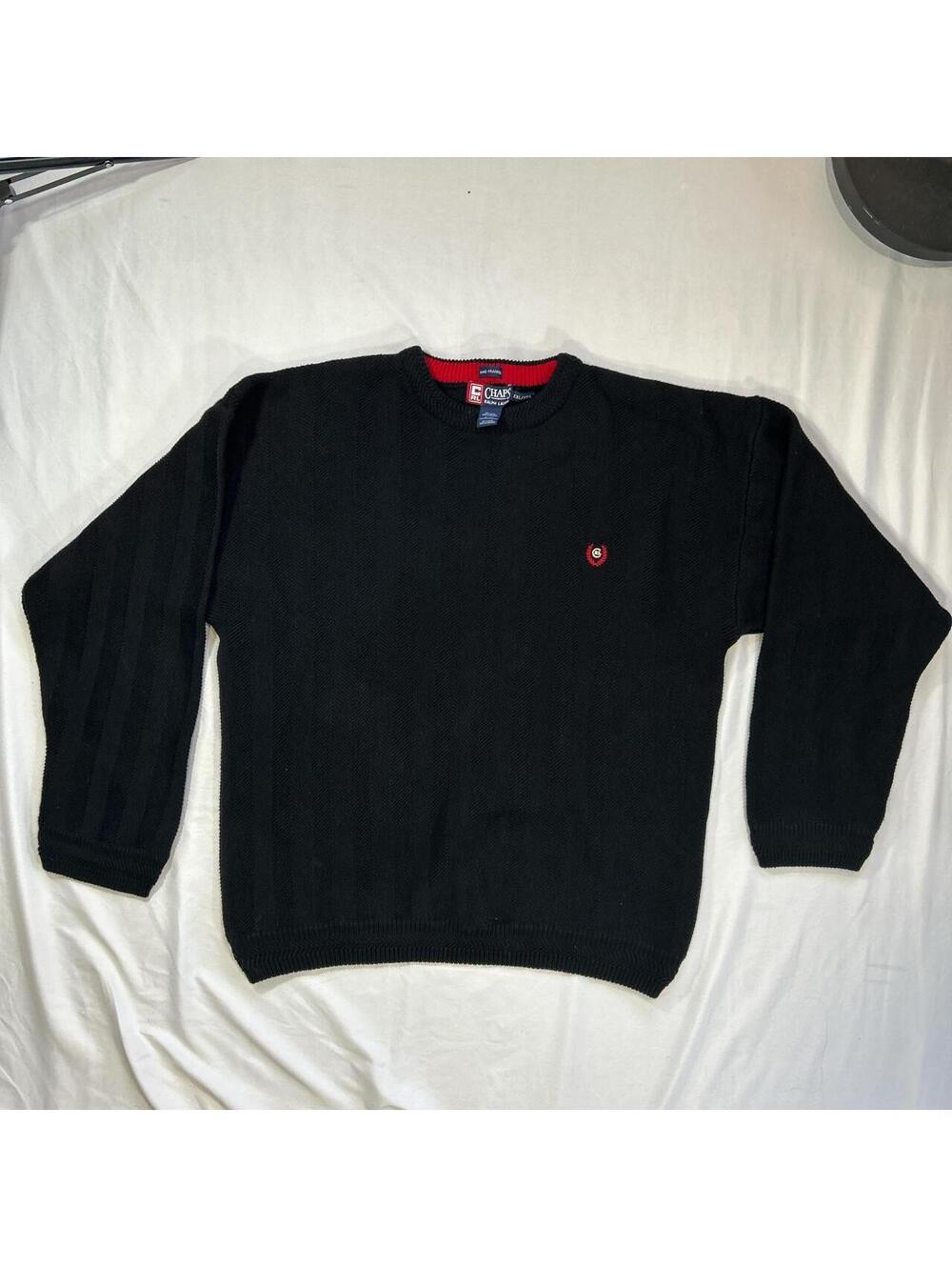 Ralph Lauren Men's Black and Red Sweatshirt